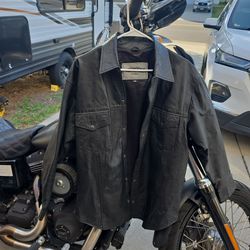 Leather shirt