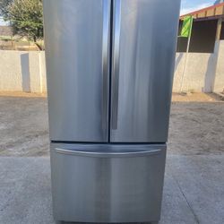 Kenmore 33 three door stainless steel fridge