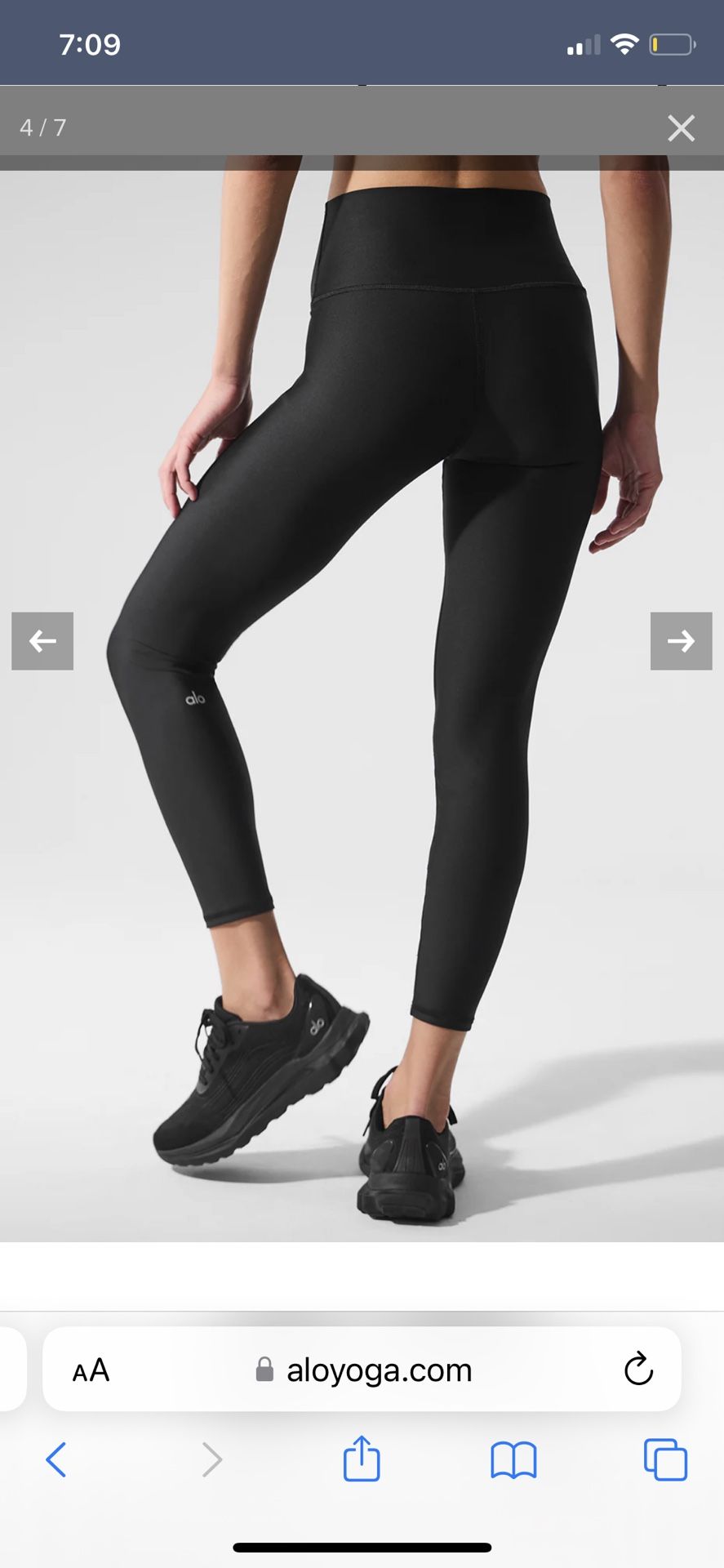 Alo High Waisted Airlift Legging Size Small