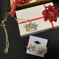 Gold Plated 14K Necklace Set