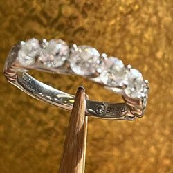 14k White Gold Diamond 1-1/4ct Ring