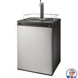Insignia™ - 5.6 Cu. Ft. 1-Tap Beverage Cooler Kegerator