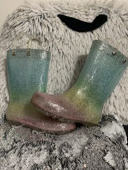 Toddler Glitter Rain Boots