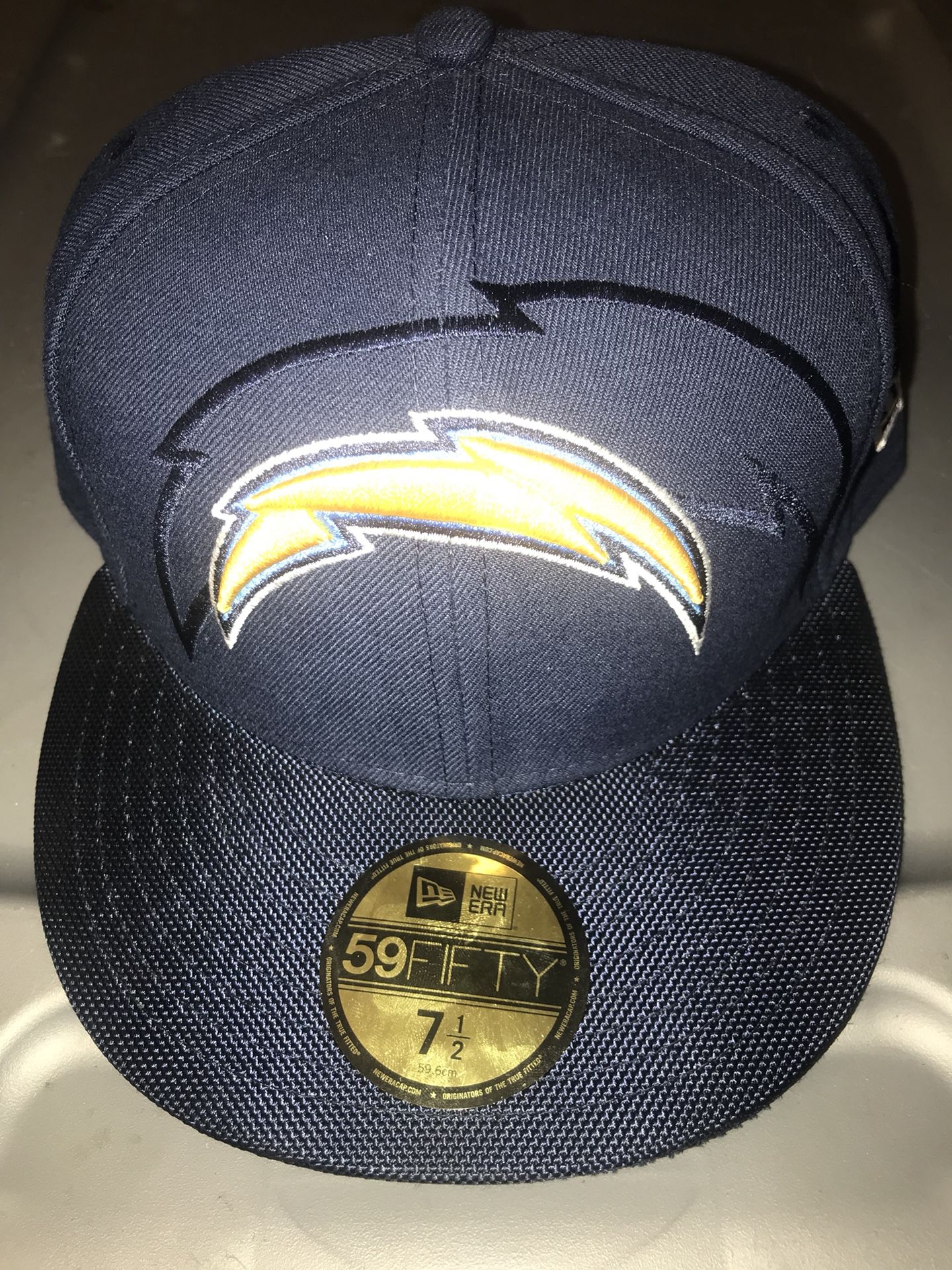 La chargers 59 fifty 7 1/2 fitted hat NWT
