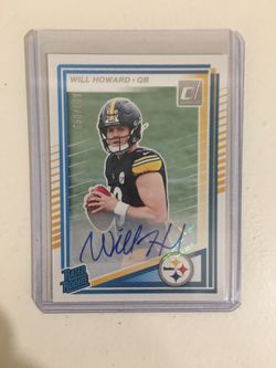 Will Howard Autograph Rated Rookie Numbered To /199