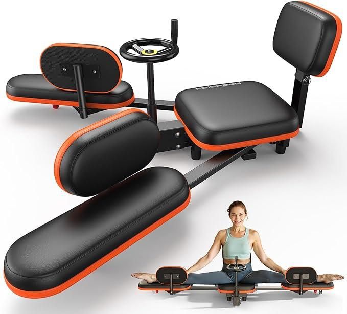 FEIERDUN Leg Stretcher, Leg Stretcher Machine for Flexibility and Relieving Hip Tightness, Heavy Duty Split Machine Stretcher for Home Gym Split Machi