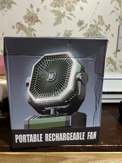 Portable rechargeable fan