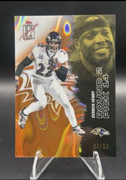 2025 Topps Signature Class - Derrick Henry #6 - Orange Chrome Refractor 22/50