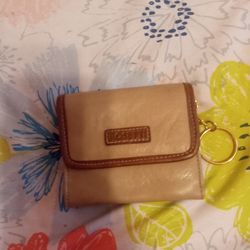 Beige Brown Wallet