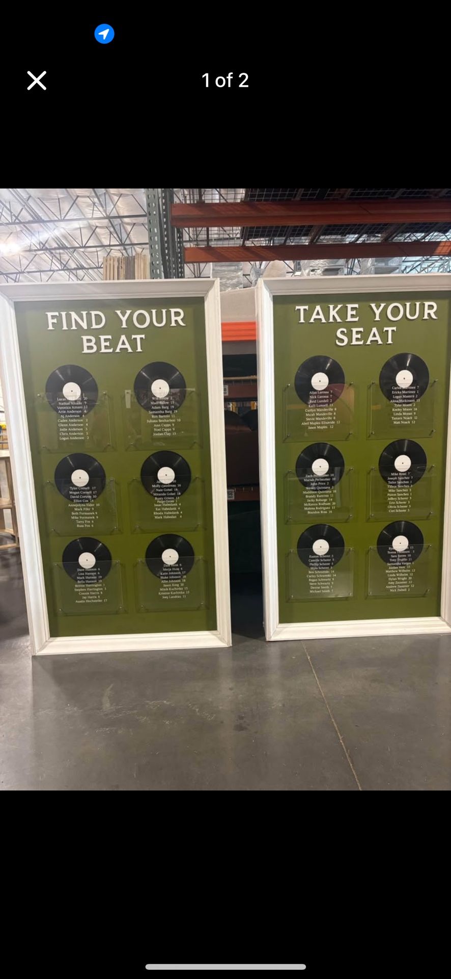 Custom Wedding Seating Chart Walls