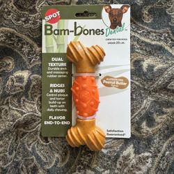 New Peanut butter Flavored Dog Chew Bone