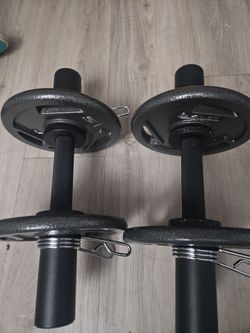 2" Dumbells with weights