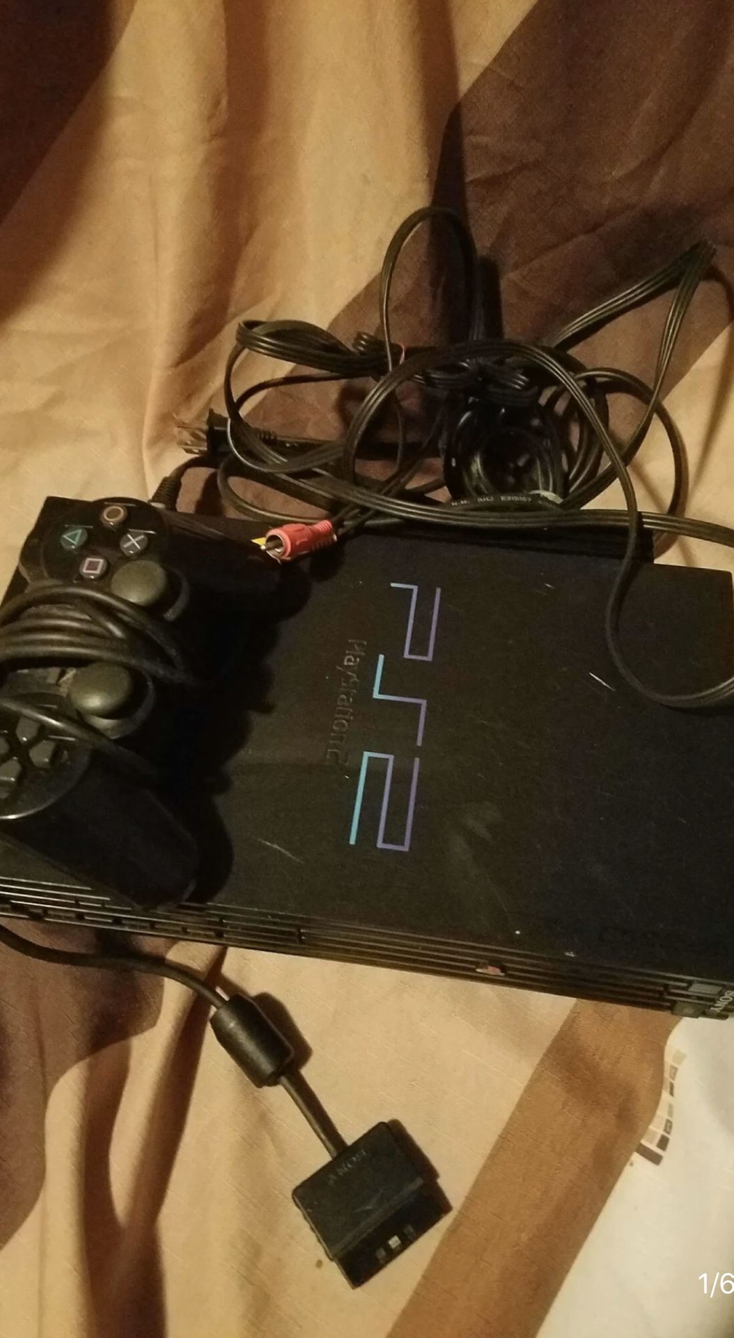 PS2 w/ cables and control