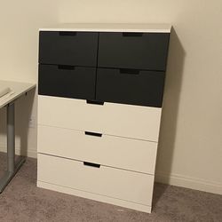 Black and White Modern Dresser or Storage
