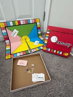 Pass-Out Adult Drinking Board Game