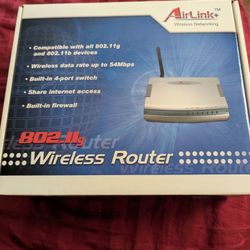 AirLink+ AR315W Networking Router 802.11g 802.11 b 54mbps Built-In 4 port Switch