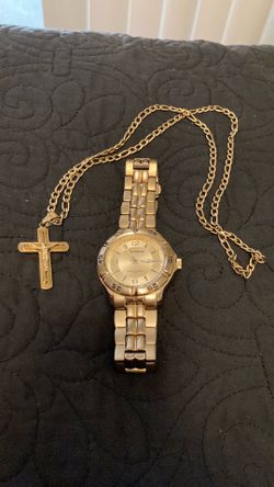 Armitron watch and necklace