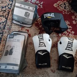 Everlast Elite Training Gloves/ Everlast Headgear