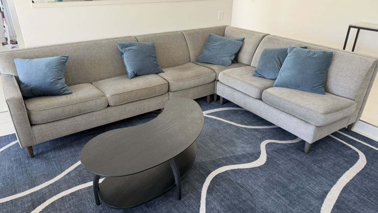 Grey sectional