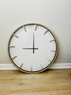 30 Inch Luxury Gold Wall Clock