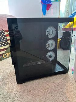 SAMA SV01 Mid Tower ATX Gaming PC Computer Case Black, 4 Addressable RGB Fans Pr