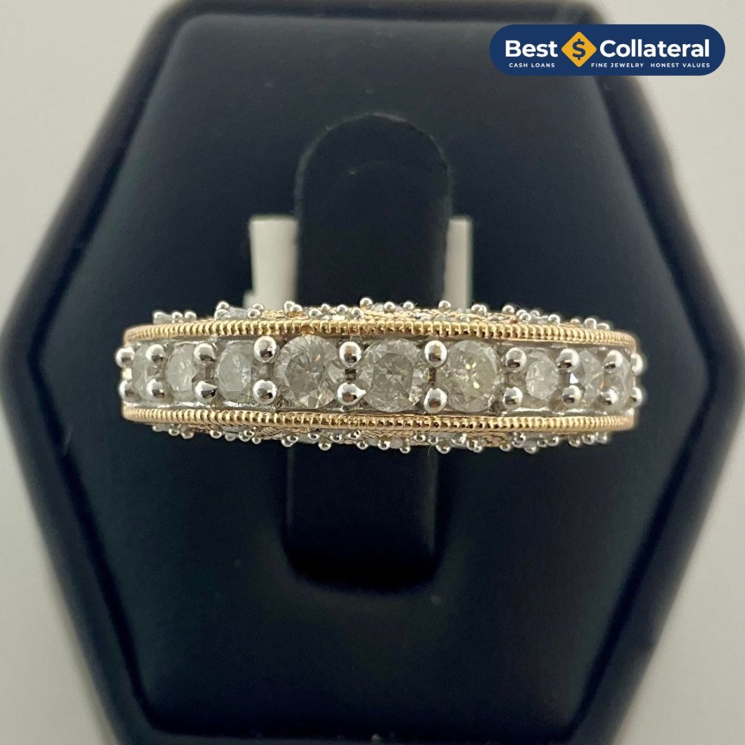 Ladies Diamond Ring In 14k Rose Gold