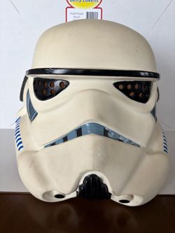 Vintage stormtrooper helmet don post