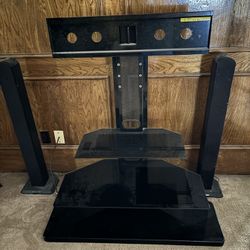 Entertainment, Tv Table And Speakers