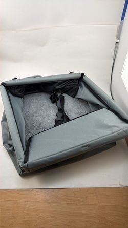 Gray Pet Car Seat Booster with Harness