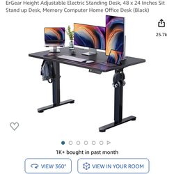 Electric standing desk