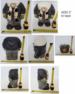 Halloween decor resin headless Zombie candy bowl holder