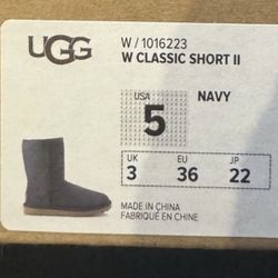 UGG Classic Short II Navy Boots