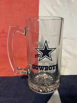 Dallas Cowboys glass mug