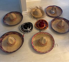Lot of 8 Sombrero Hats