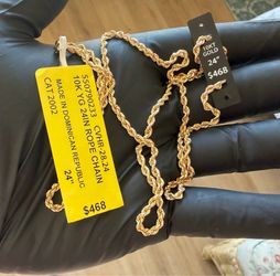10K gold Rope chain