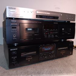 1 Cassette Deck +1 CD Working & 1 Cassette Not Working