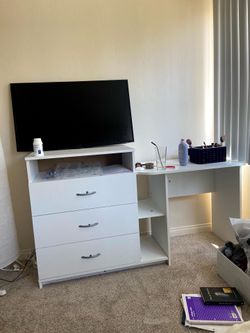 White dresser/media dress combo