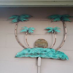 Palm Art Out Of Copper