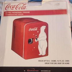 Classic Coca Cola Mini Fridge Polar Bear Vintage 