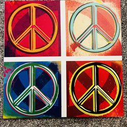 Peace Sign Canvas Artwork