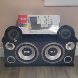  Box System PYLE , - 6.5 speakers - AMPLIFIER 
