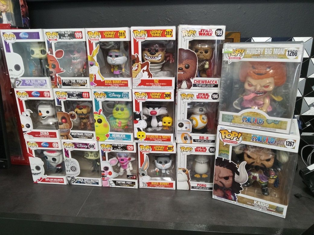 Funko PoPs brand New Sealed $130 Firm