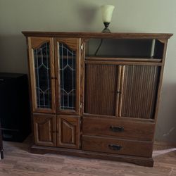Oak Entertainment Center 