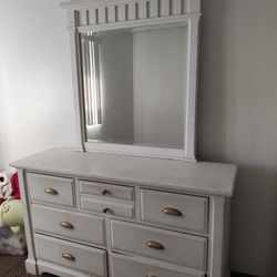 White Dresser, Mirror 