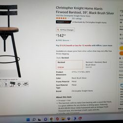 Christopher Knifgt Adjustable Rustic Bar Stools