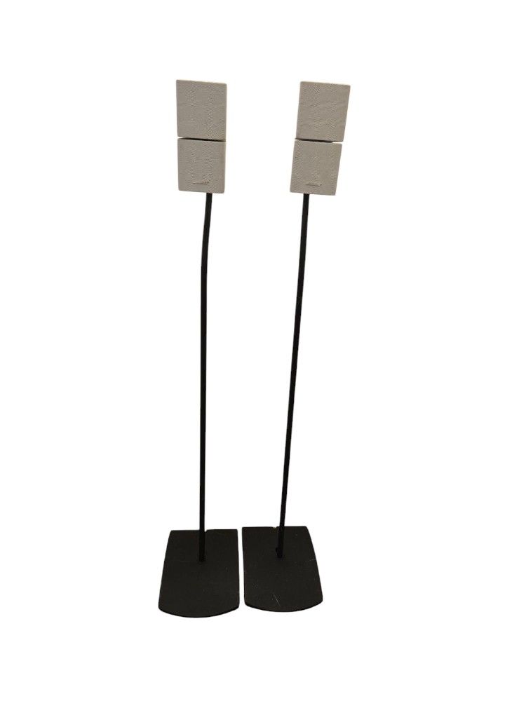 Bose Universal Floorstands - Black And White Cube Bose Speaker