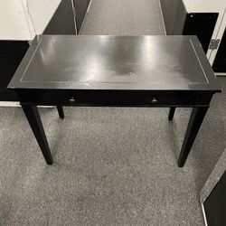 Black Console Table w/ Multi Compartment Drawer