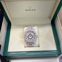 New Moissanite Rolex Watch - Passes Diamond Tester