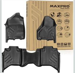 All Weather Mats - Floor Mats for Dodge Ram 2 2019-2024 Crew Cab(1st Row Bench Seat)Custom Fit TPE Waterproof Floor Liners, Heavy Duty Dodge R