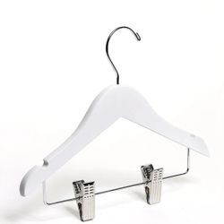 BABY WHITE WOODEN COMBINATION HANGERS